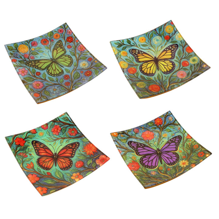 Plato mariposa 4 dif.