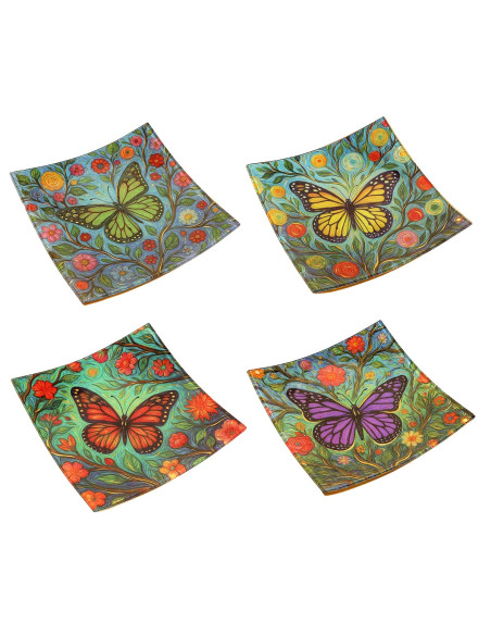 Plato mariposa 4 dif.