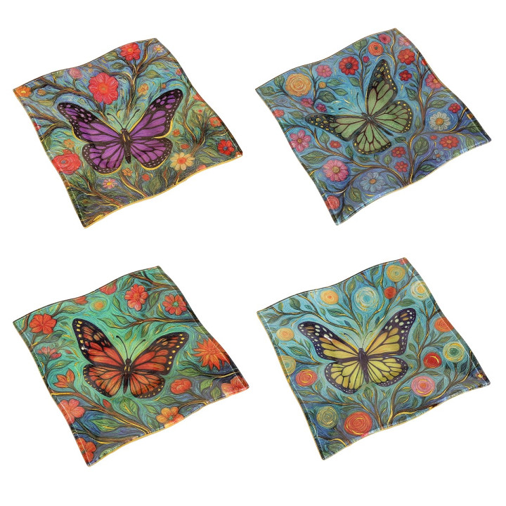 Plato mariposa 4 dif.