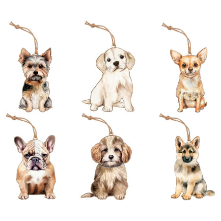 Colgante perro 6 dif.