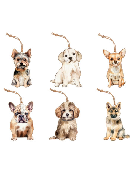 Colgante perro 6 dif.