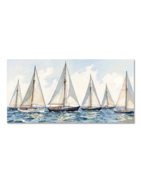 Cuadro barcos 120x60cm