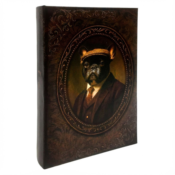Caja libro perro