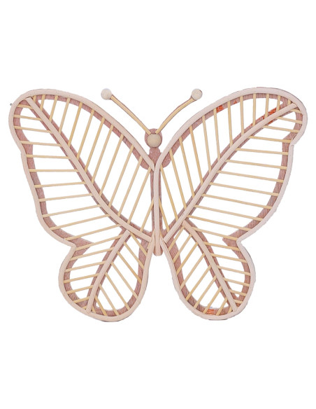 Adorno pared mariposa gra.