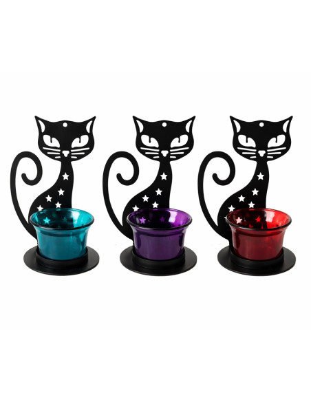 Portavelas gato