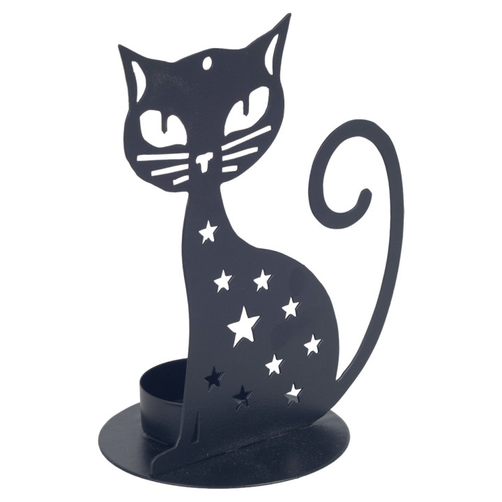 Portavelas gato