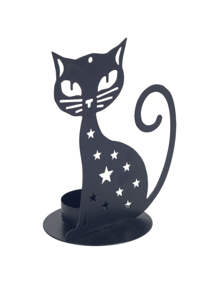 Portavelas gato