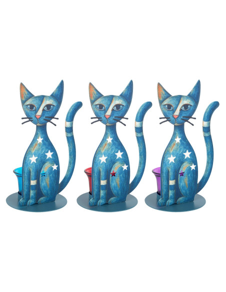 Portavelas gato