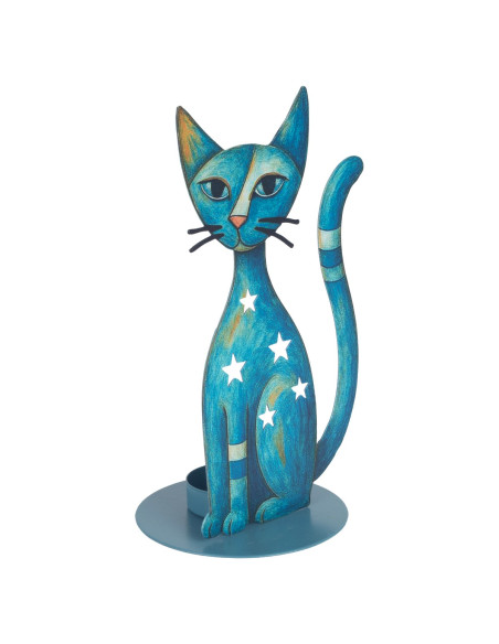 Portavelas gato