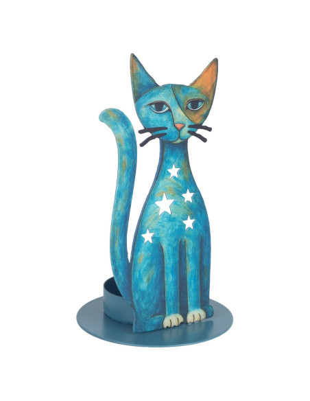Portavelas gato