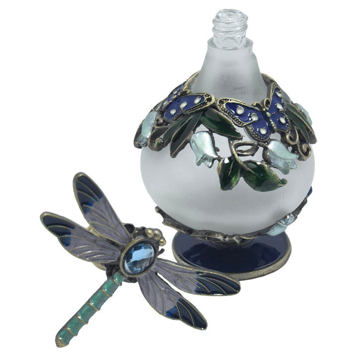 Botella de perfume libelula