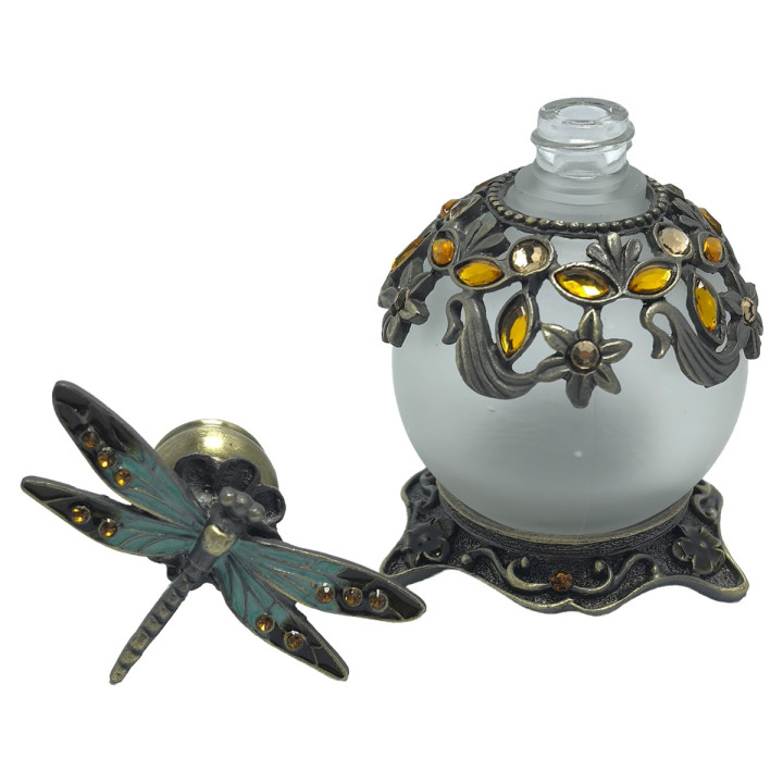 Botella de perfume libelula