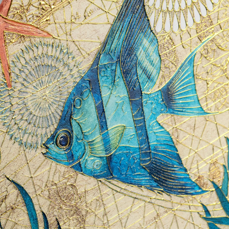 Posavasos relieve dorado 4 dif. 2