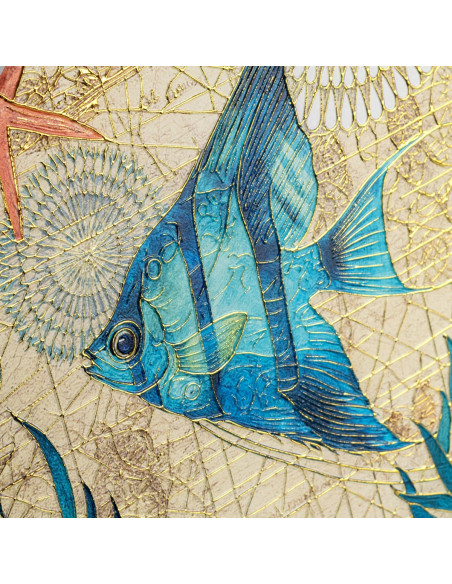 Salvamantel relieve dorado 4 dif.
