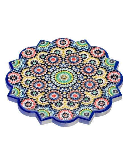 Posavasos hidraulico relieve dorado