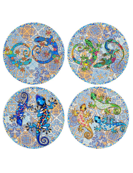 Posavasos lagarto 4 dif.