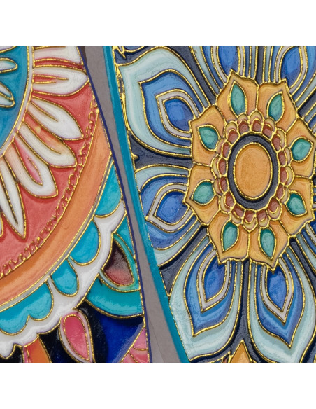 Salvamantel pez relieve dorado 4 dif.