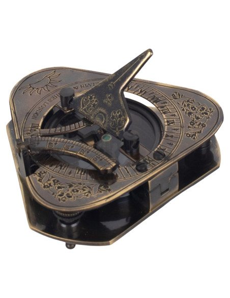 Brujula con reloj solar