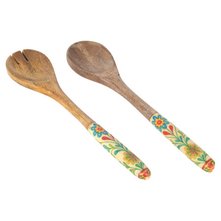 Set cuchara y tenedor flores 2