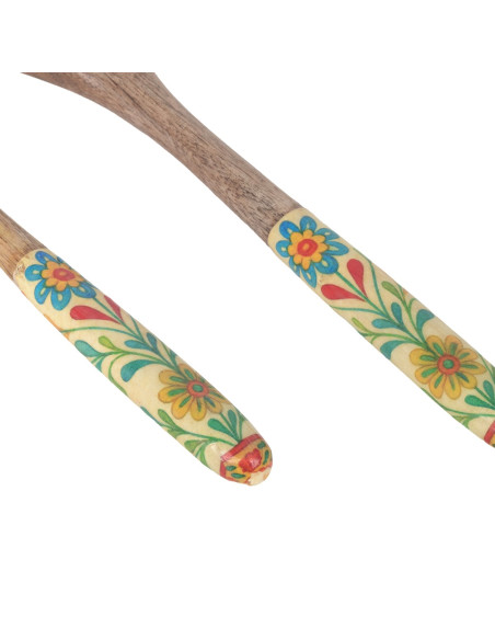 Set cuchara y tenedor flores