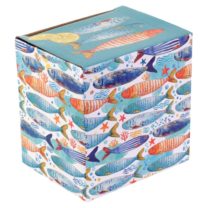 Mug peces c/caja regalo