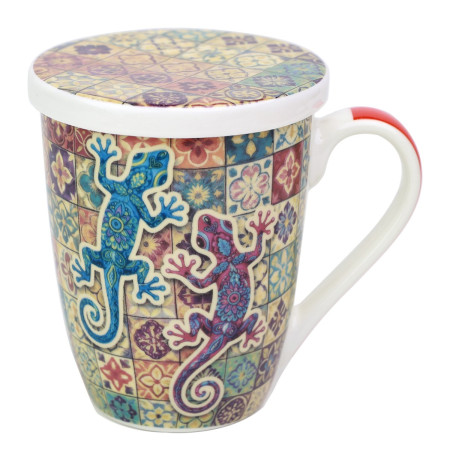 Mug y filtro lagarto c/caja regalo 2