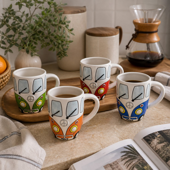 Mug bus 4 dif.