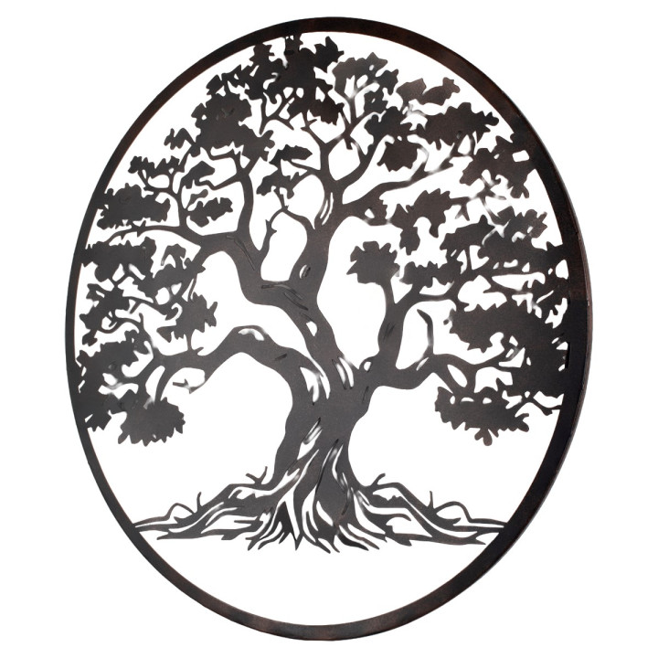 Adorno pared arbol