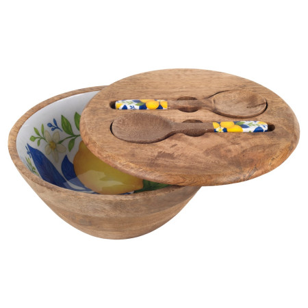 Cuenco limones con cubierto peq.