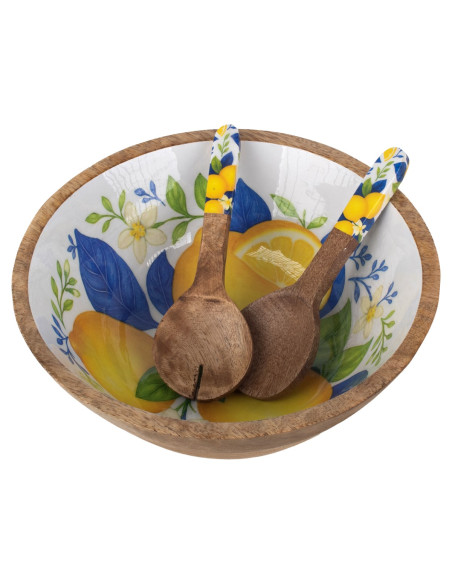 Cuenco limones con cubierto peq.
