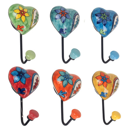 Percha corazon 1 pomo 6 dif. 2
