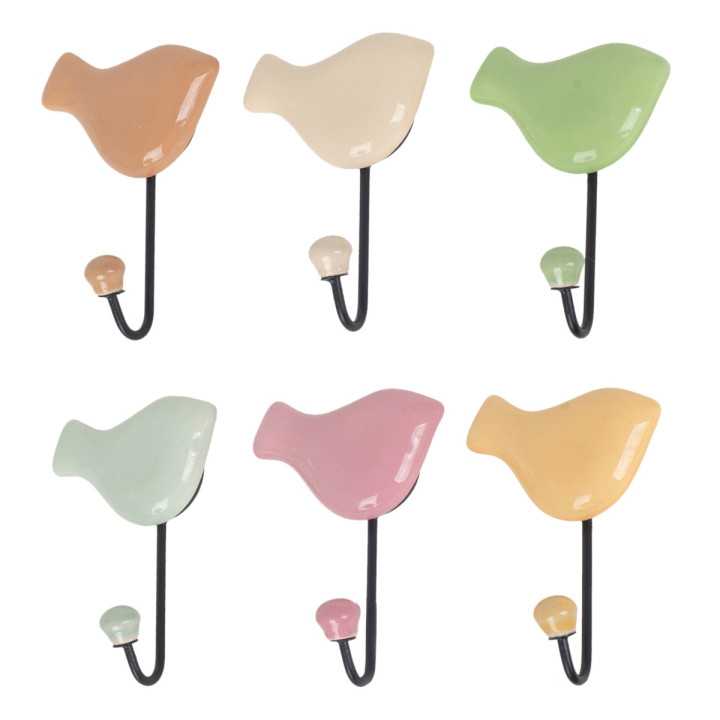 Percha pajaro 1 pomo 6 dif.