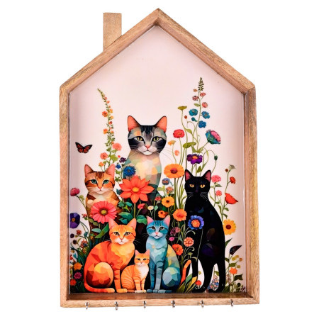 Cuelgallaves gatos