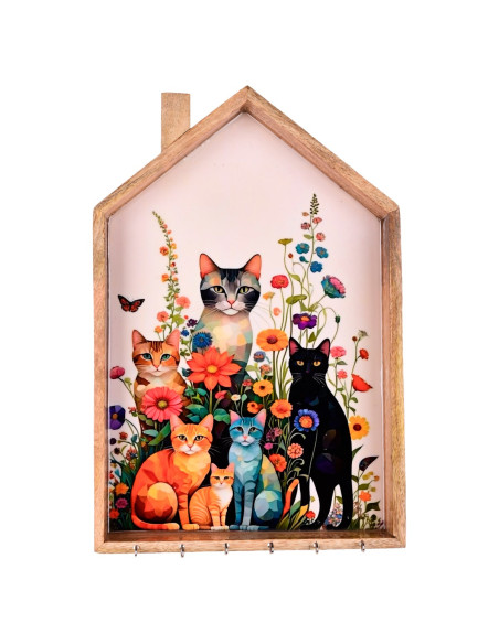 Cuelgallaves gatos