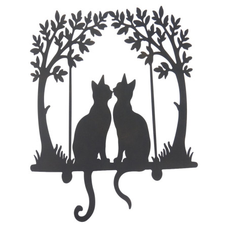 Adorno pared gatos