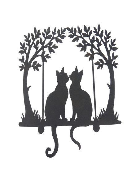 Adorno pared gatos