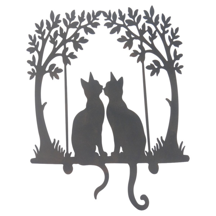 Adorno pared gatos