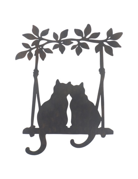 Adorno pared gatos