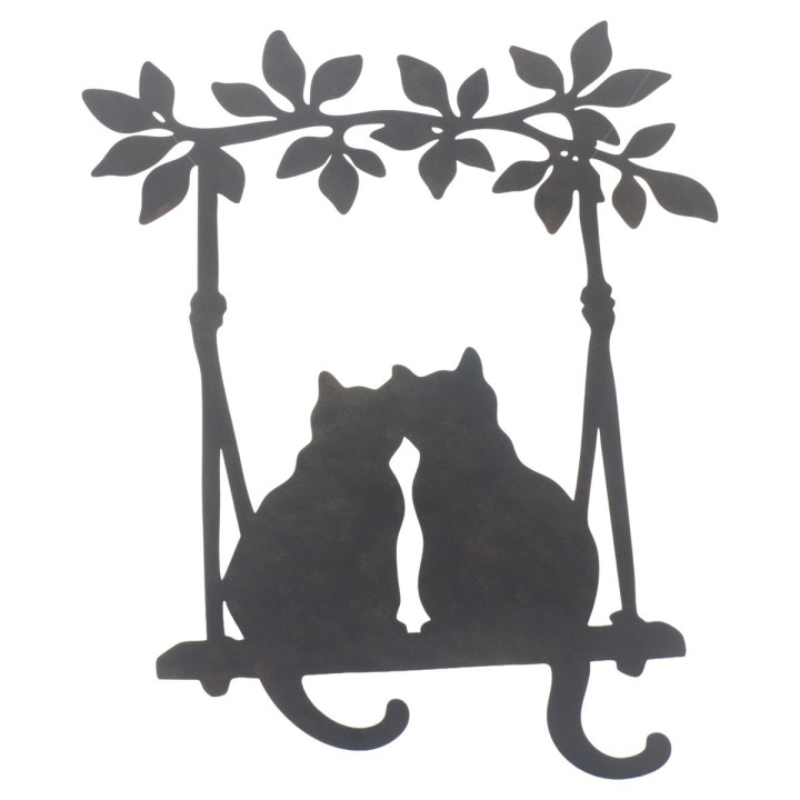 Adorno pared gatos