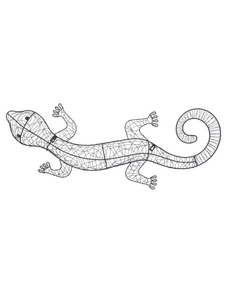 Adorno pared lagarto gra.