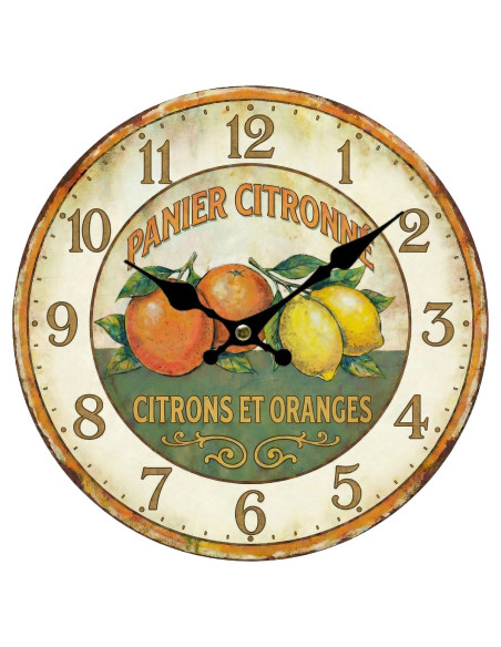 Reloj naranjas-limones 34cm