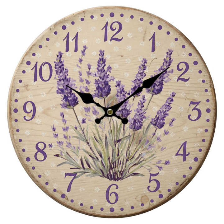 Reloj lavanda 34cm