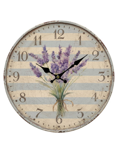 Reloj lavanda 34cm