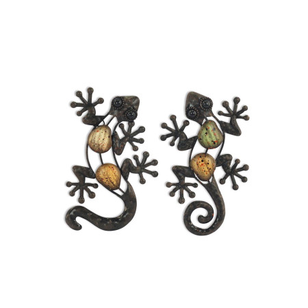 Adorno pared lagarto mini 2 dif.