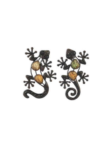 Adorno pared lagarto mini 2 dif.