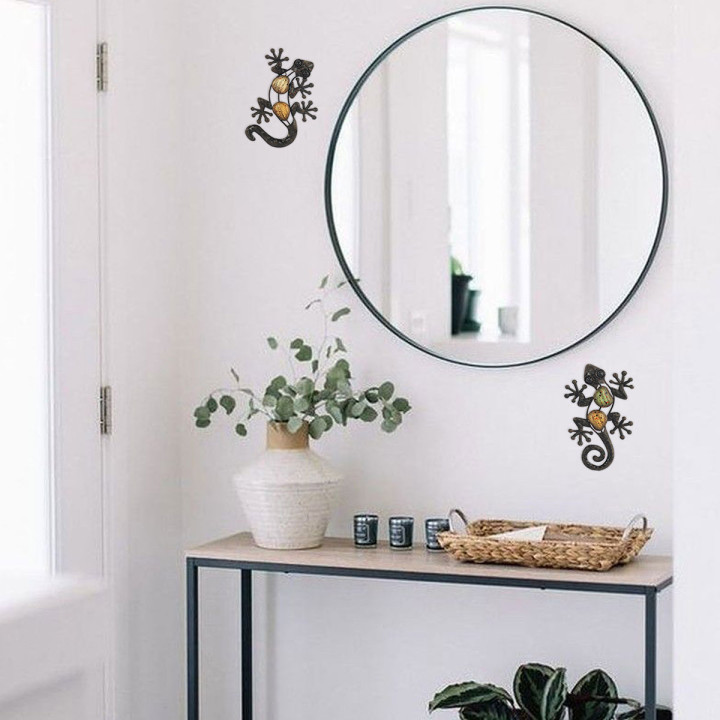 Adorno pared lagarto mini 2 dif.