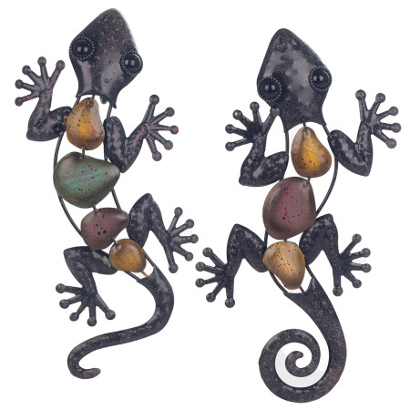 Adorno pared lagarto med. 2 dif.
