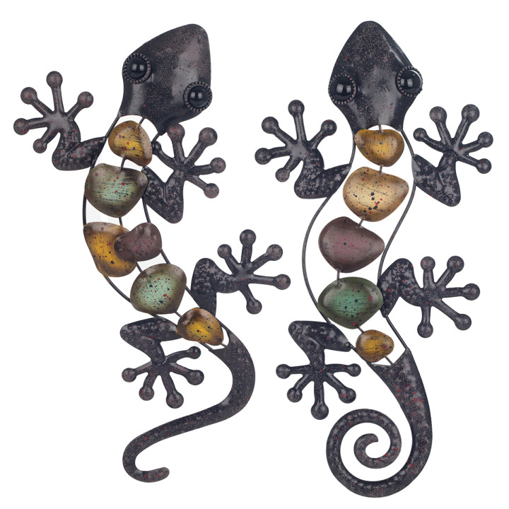 Adorno pared lagarto gra. 2 dif.