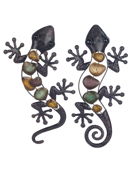 Adorno pared lagarto gra. 2 dif.