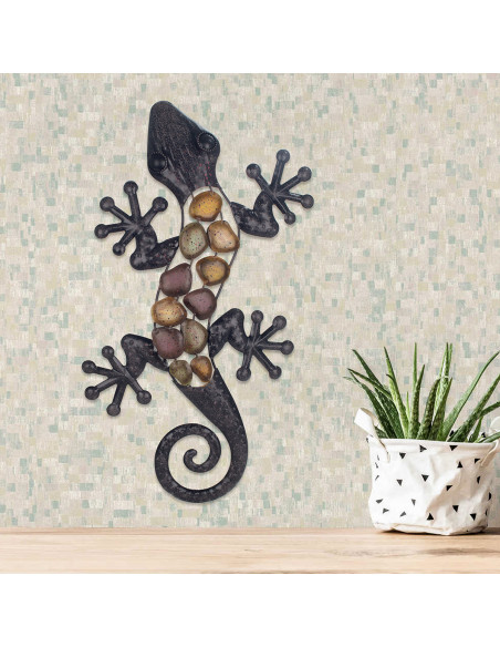 Adorno pared lagarto